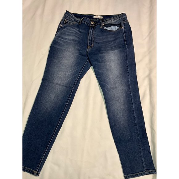 KanCan Skinny Denim Blue Jeans Zip front pockets Size 13 - Picture 4 of 7